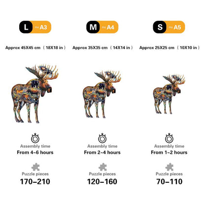 🔥LAST DAY 92% -Walk On The Wild Side Wooden Jigsaw Puzzle