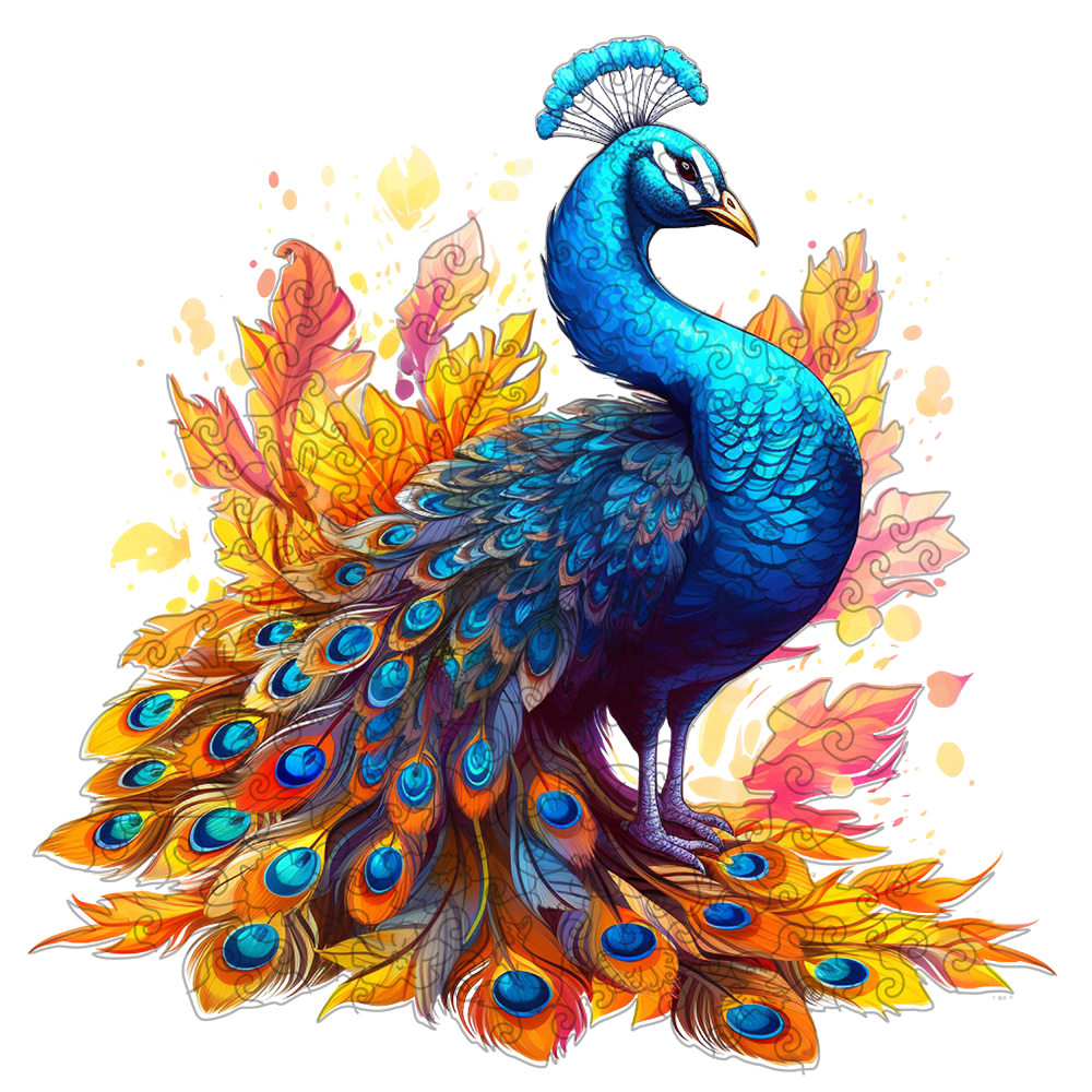 🔥Last Day 92% OFF-Striking peacock Wooden Jigsaw Puzzle