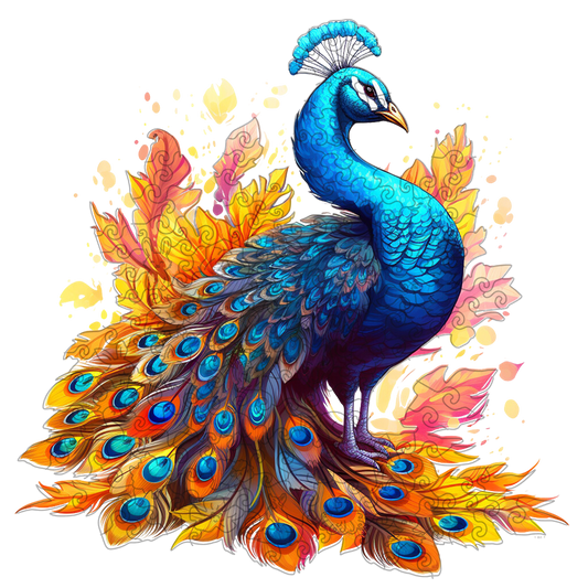 🔥Last Day 92% OFF-Striking peacock Wooden Jigsaw Puzzle