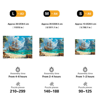 Pirate Island Wooden Jigsaw Puzzle