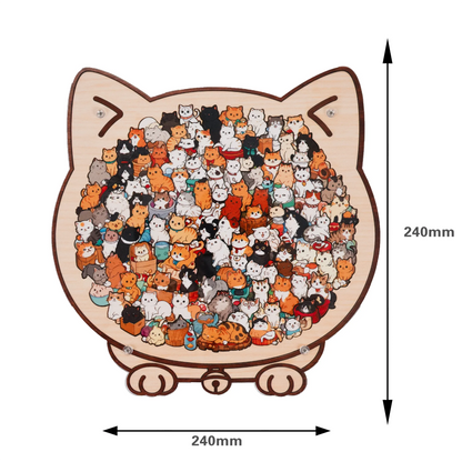 Whisker Town Gathering Display Puzzle