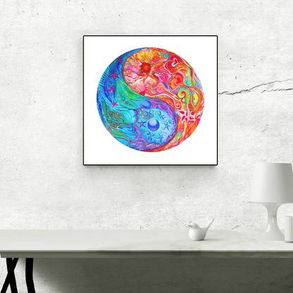 Fire and Water Mandala Puzzle