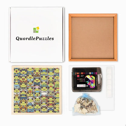 Frog - Wooden Coloring Puzzle