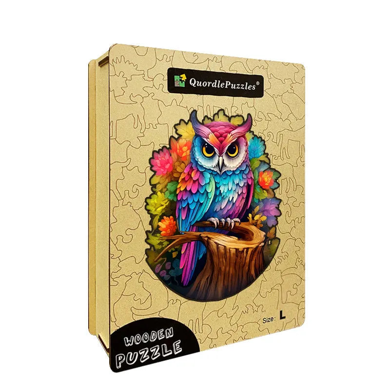 🔥LAST DAY 92% OFF-Rainbow owl on a branch