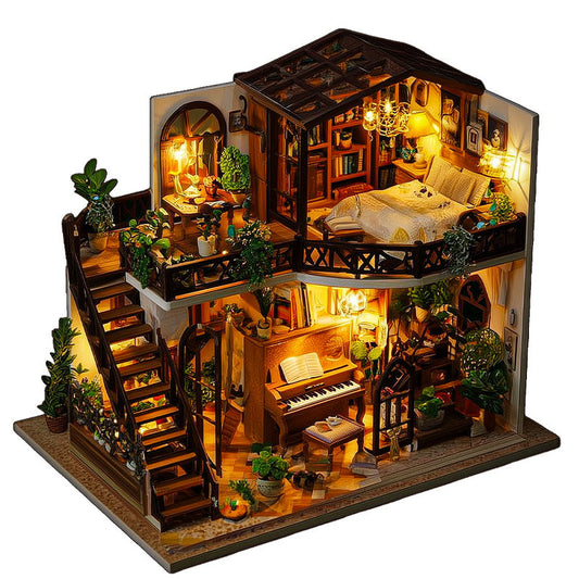 Music Cottage Wooden Jigsaw Puzzle