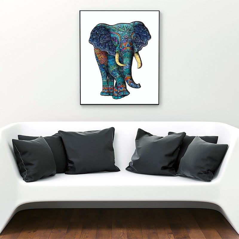 Colorful Elephant Jigsaw Puzzle