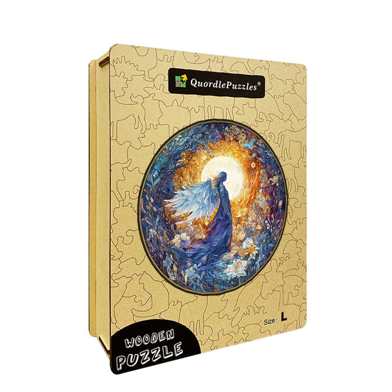 Moonlit Angel Wooden Jigsaw Puzzle