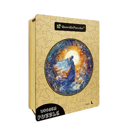 Moonlit Angel Wooden Jigsaw Puzzle