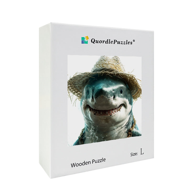 🔥LAST DAY 85% OFF-Shark wearing straw hat