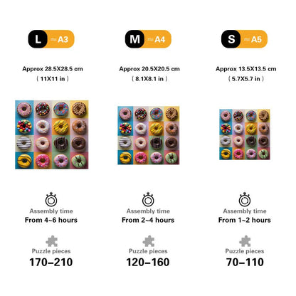 Donut Palette Wooden Jigsaw Puzzle