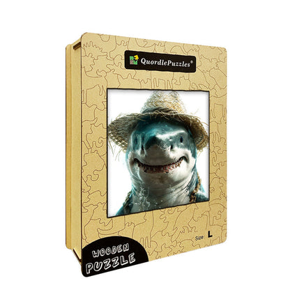 🔥LAST DAY 85% OFF-Shark wearing straw hat