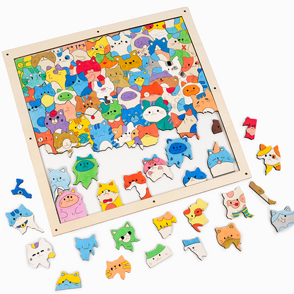 Quordle Puzzles® Wooden Coloring Puzzle – Build It. Color It. Love It.