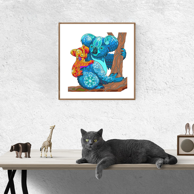 Koala Mother and Child Jigsaw Puzzle