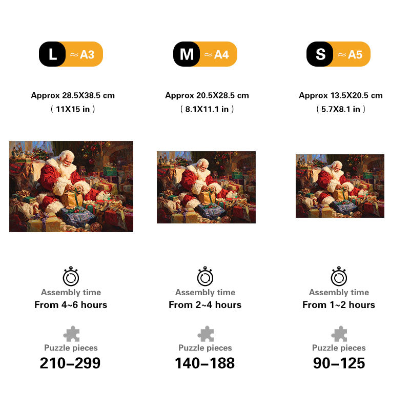Santa's Workshop Wooden Jigsaw Puzzle