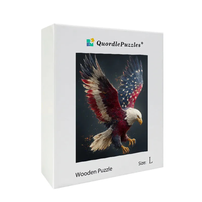 Patriotic Eagle Wooden Jigsaw Puzzle