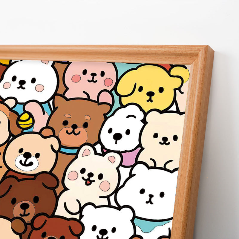 Bear Buddies - Wooden Coloring Puzzle