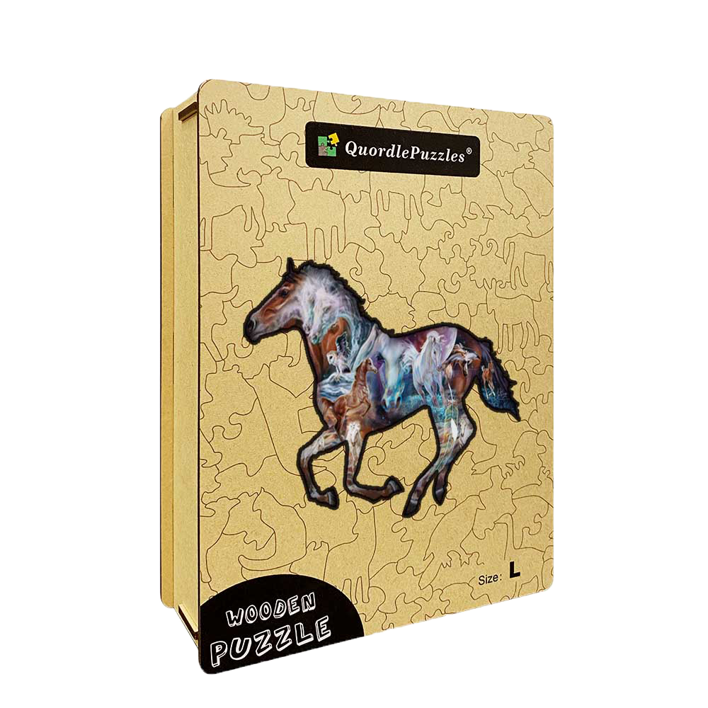 🔥LAST DAY 92% -The Mystery Of The Horse Wooden Jigsaw Puzzle