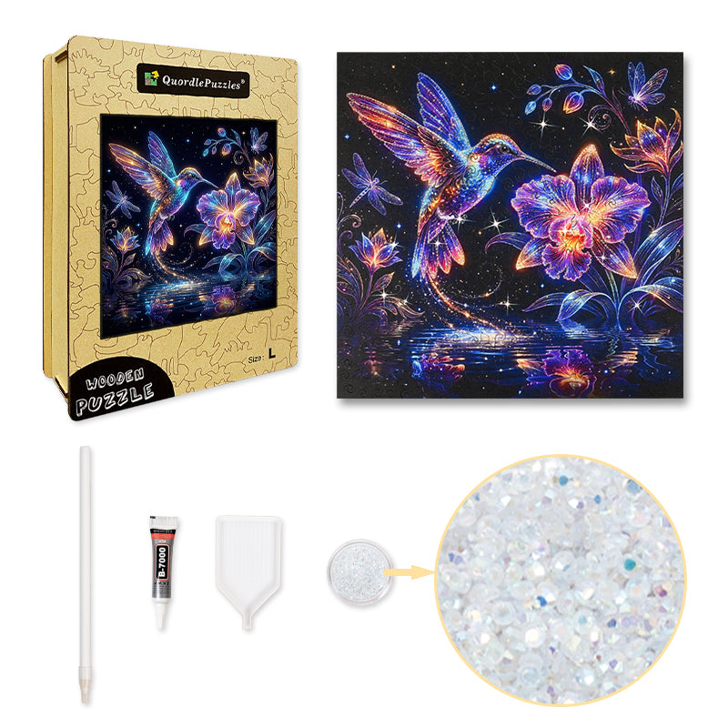 Celestial Hummingbird Glow – Crystal Edition