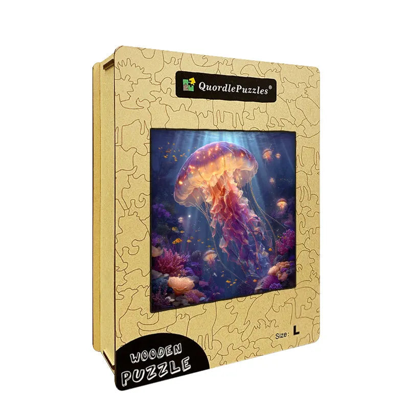 Jellyfish Fantasy Wooden Jigsaw Puzzle