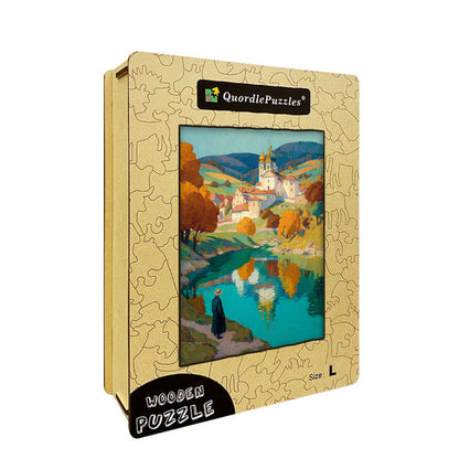 River Reflections Wooden Jigsaw Puzzle