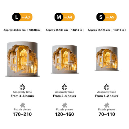Gothic Cathedral Wooden Jigsaw Puzzle