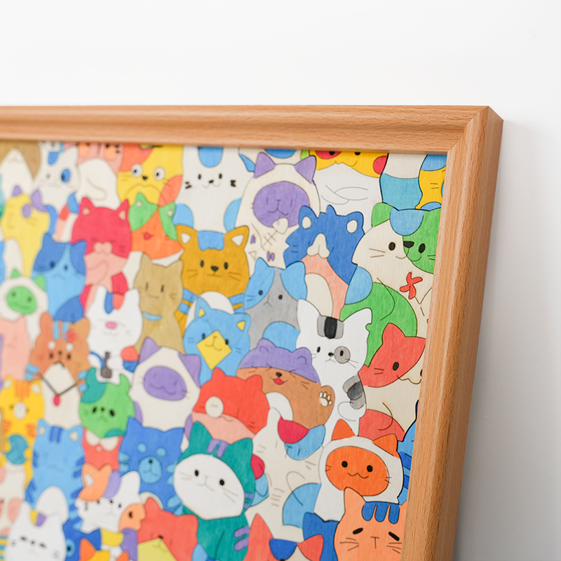 Quordle Puzzles® Wooden Coloring Puzzle – Build It. Color It. Love It.
