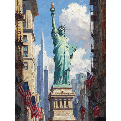 Statue Liberty Wooden Jigsaw Puzzle