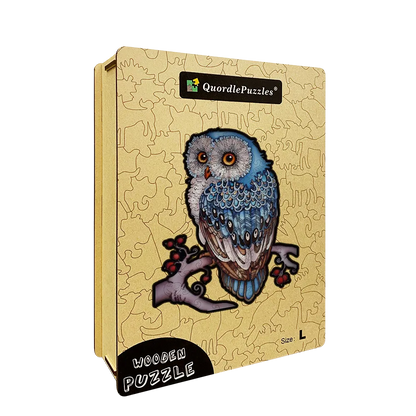 Blue Tailed Owl Jigsaw Puzzle