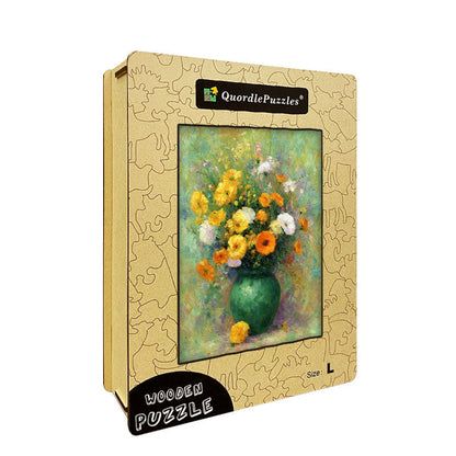 Sunlit Bouquet Wooden Jigsaw Puzzle