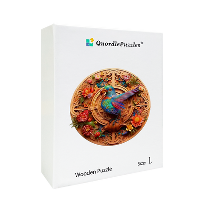 Bird and bloom1 Wooden Jigsaw Puzzle