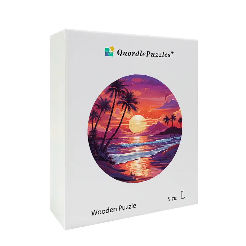Sunset Beach Wooden Jigsaw Puzzle