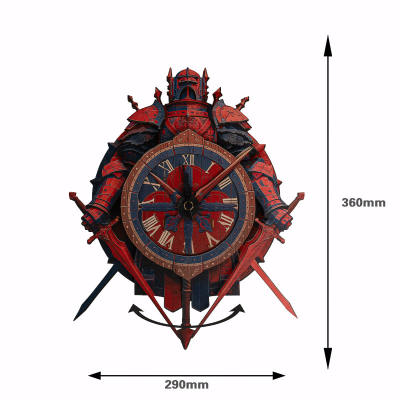 Knight of Time Collective Display Wooden Clock Puzzle