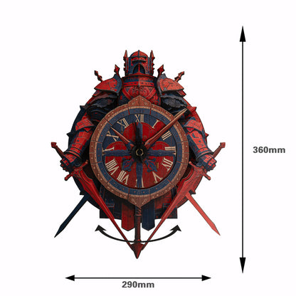 Knight of Time Collective Display Wooden Clock Puzzle