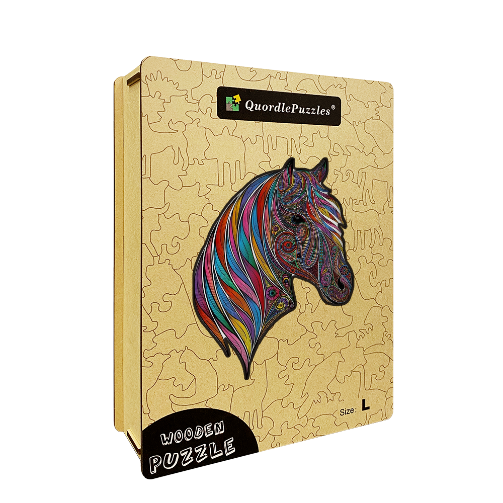 Colorful Horse Head Jigsaw Puzzle