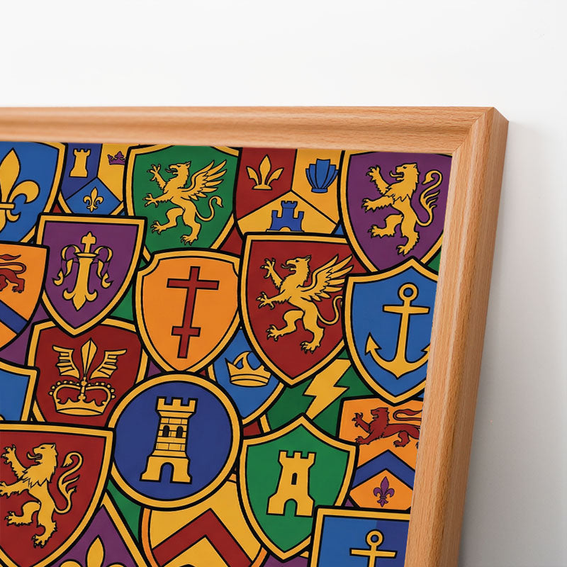 Badge Collection - Wooden Coloring Puzzle