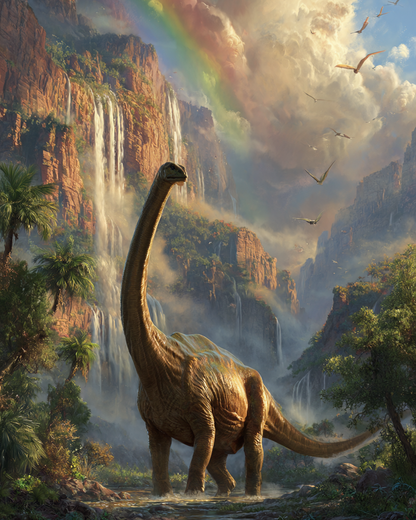 Rainbow Valley Dinosaur Wooden Jigsaw Puzzle