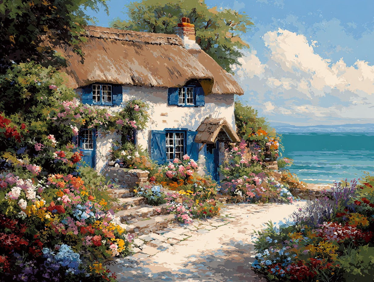 Seaside Cottage Wooden Jigsaw Puzzle