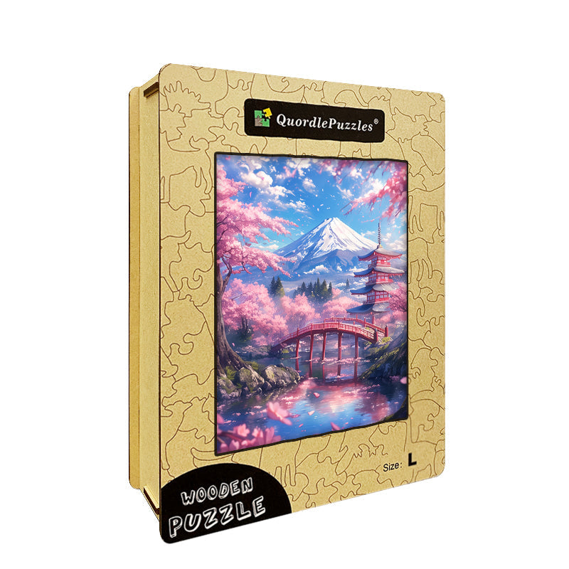 Japanese Spring Wooden Jigsaw Puzzle