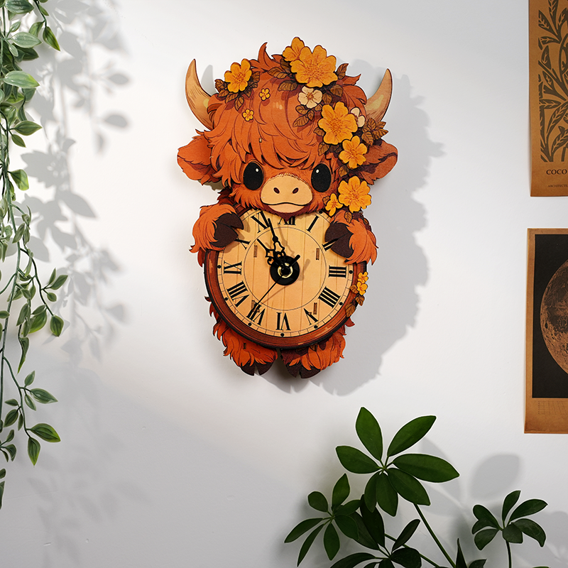 Blooming Timekeeper Wooden Clock Puzzle