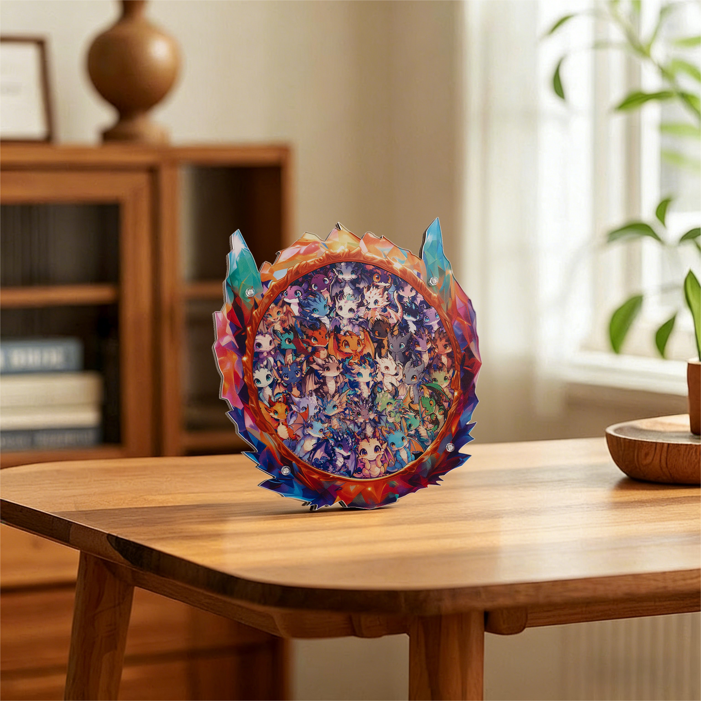 Crystal Dragon Gathering Display Puzzle