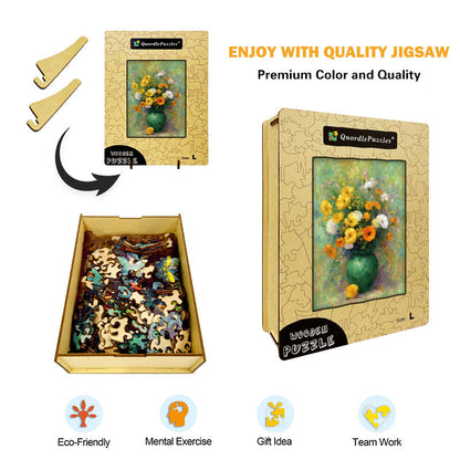 Sunlit Bouquet Wooden Jigsaw Puzzle