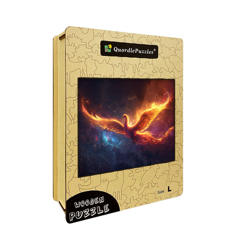 Fiery Phoenix Wooden Jigsaw Puzzle