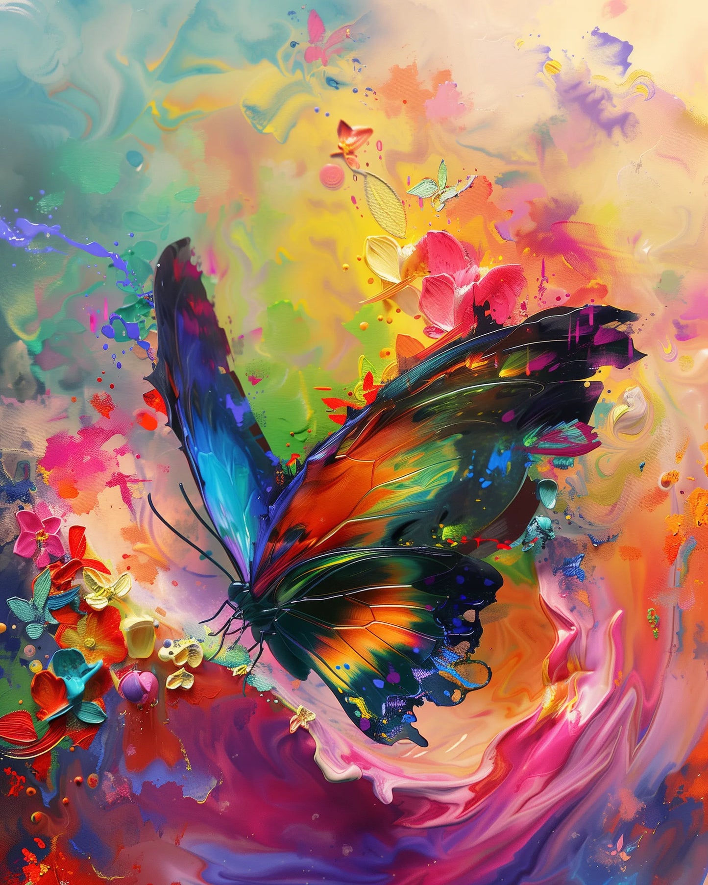Colorful Butterfly Wooden Jigsaw Puzzle