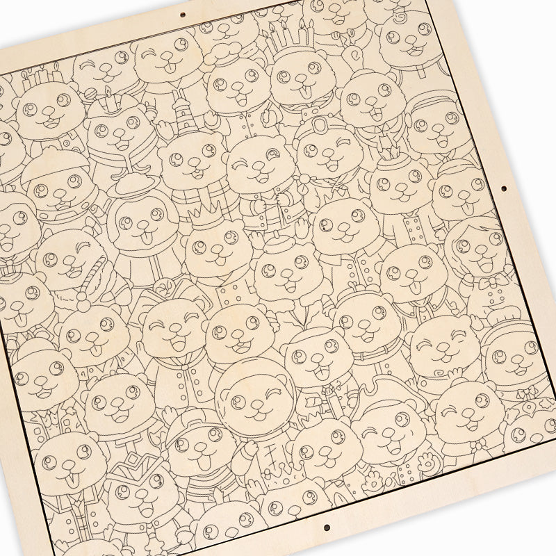 Sloths - Wooden Coloring Puzzle