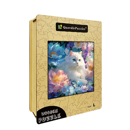 Fairytale Cat Wooden Jigsaw Puzzle