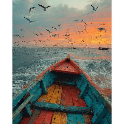 Canoe View Wooden Jigsaw Puzzle