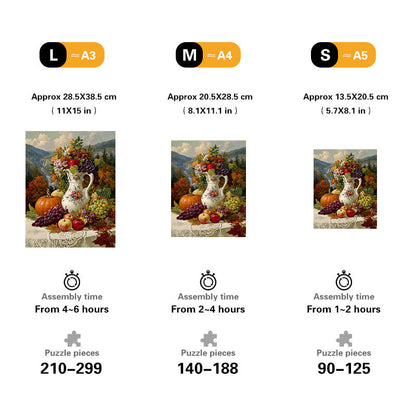 Mountain Harvest Wooden Jigsaw Puzzle