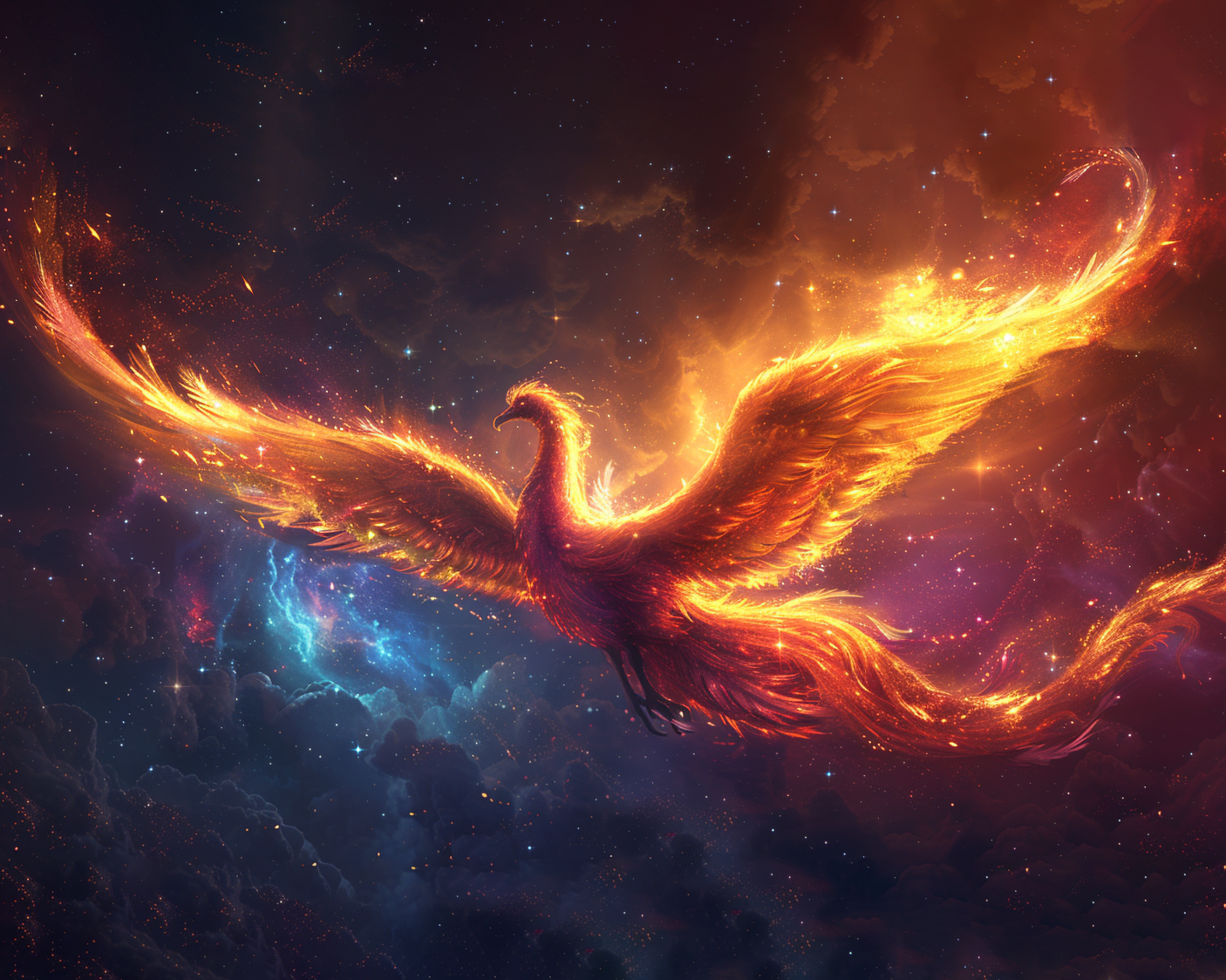 Fiery Phoenix Wooden Jigsaw Puzzle