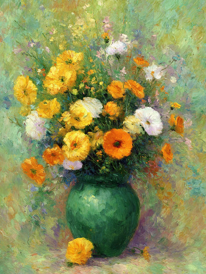 Sunlit Bouquet Wooden Jigsaw Puzzle