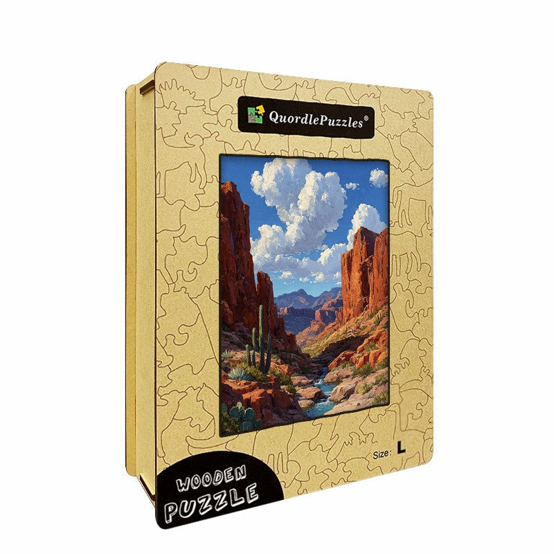 Desert Canyon Wooden Jigsaw Puzzle